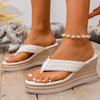 Women Slippers Wedge  Flip-flops Fashion Women Shoes Ladies Thick Bottom Sandals Platform High Heels Slippers 2026 Slides Women