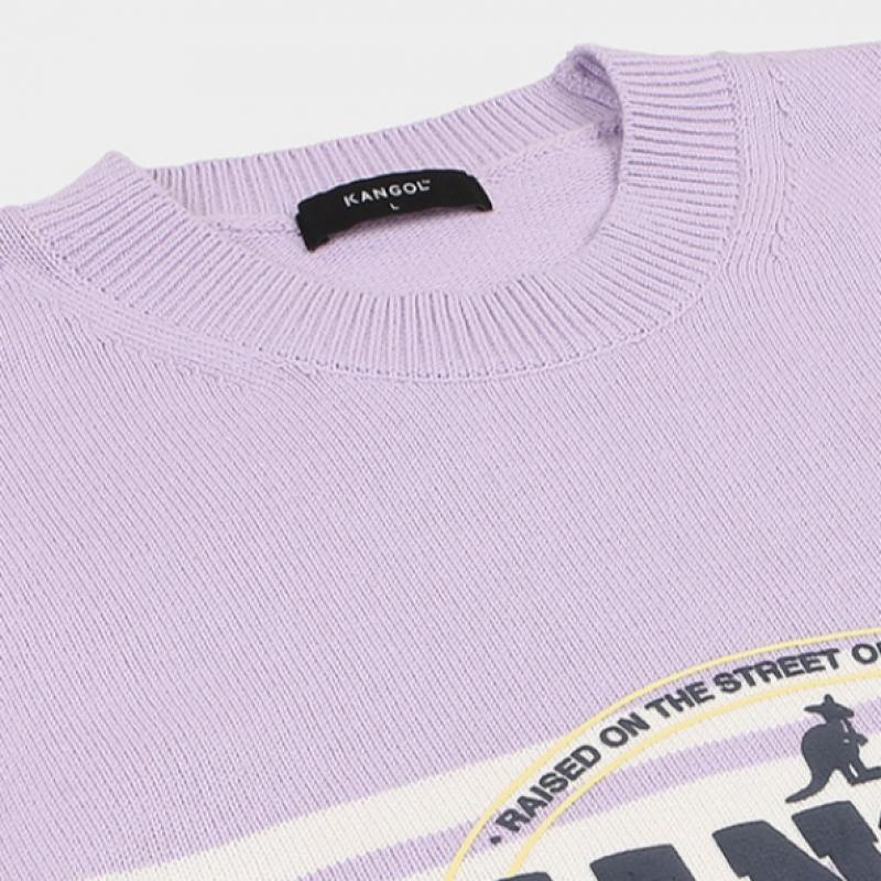 KANGOL College Varsity Sweater 1887 Purple