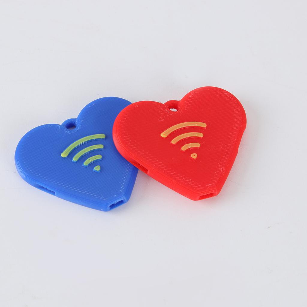 Valentine's Day Gift Set, 3D Printed Whistle, Can Be Used As A Pendant, Suitable For Collection, Red And Blue Kou's