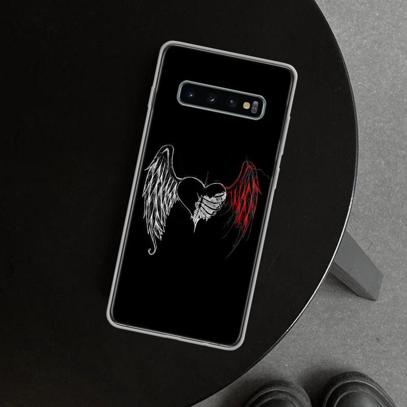Angel Wings Demon Wing Phone Case Cover for Samsung Galaxy S26 S25 Edge S24 S23 Ultra S22 Plus S21 FE S20 + Art Customized Funda