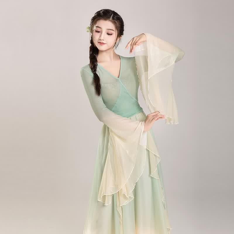Women's Flowing Classical Chinese Dance Performance Dress