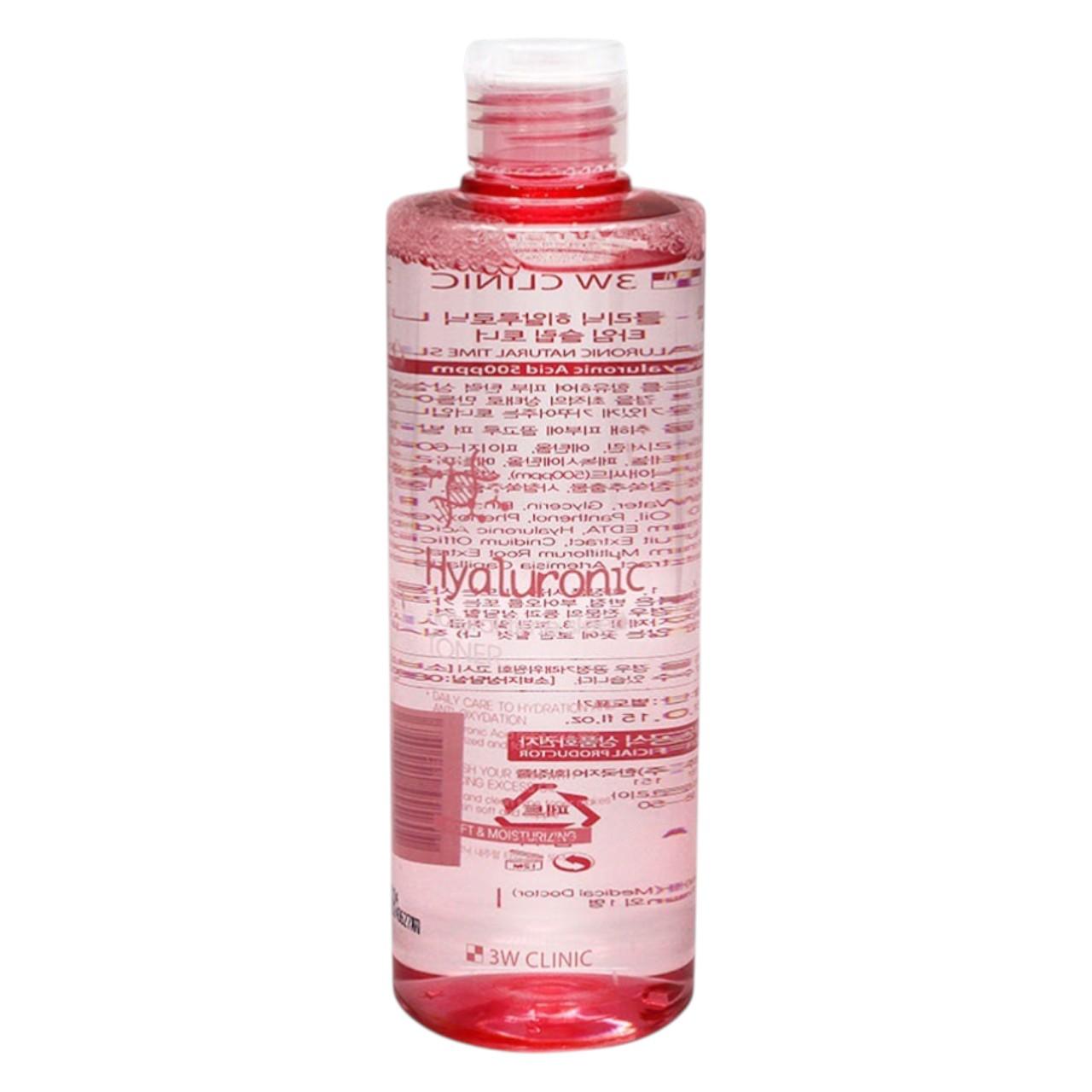 3W CLINIC Hyaluronic Natural Time Sleep Toner - Intense Hydrating & Moisture-Locking Facial Toner 300ml