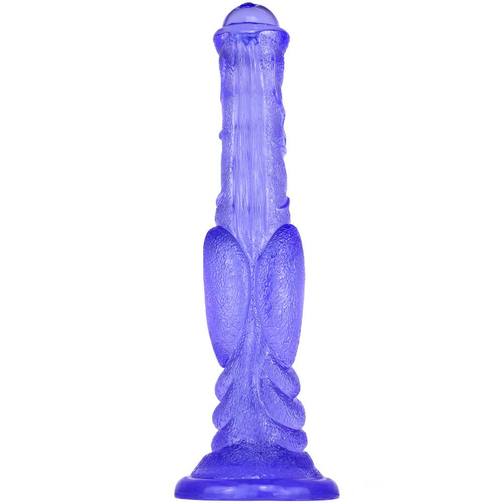 Eggless Horse Cock Large Simulation Transparent Dildo Big Mac Female with Silicone Dildo Sexy Special-shaped Horse Whip