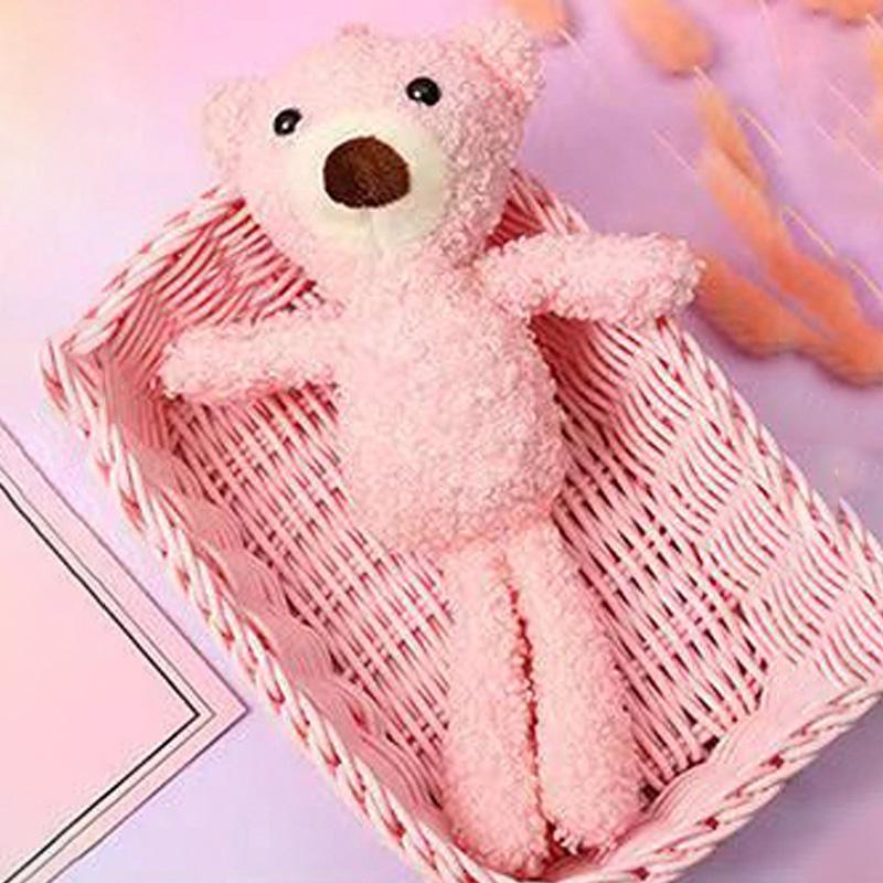 

1 мультяшная плюшевая игрушка в форме медведя для интерактивной игры питомца, подарки на День святого Валентина, вечеринку, день рождения розовый