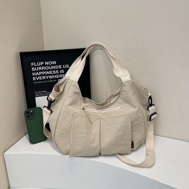 Autumn Women's High-End Large Capacity Tote & Crossbody Pleated Handbag