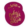Inkdotpot Real Gold Foil Baby It's Cold Outside Baby Shower Tags Favor Hang Paper Tags 100