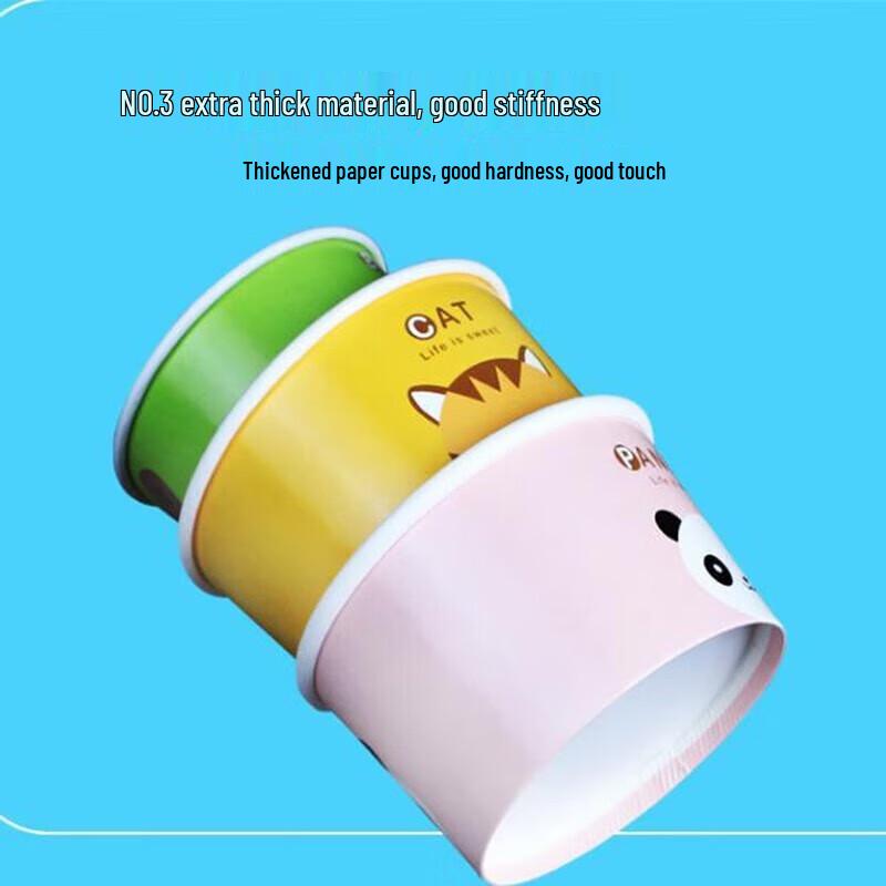 MiaoJie Disposable Yogurt & Ice Cream Paper Cups