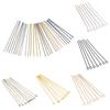 200Pcs/Lot 16-50mm Heads Eye Flat Head Pin Gold Plated Ball Head Pins for Jewelry Findings Making Accessories Supplies