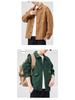 Men's Loose Fit Plus Size Khaki Denim Jacket - American Retro Spring/Autumn, Japanese Trend Brand