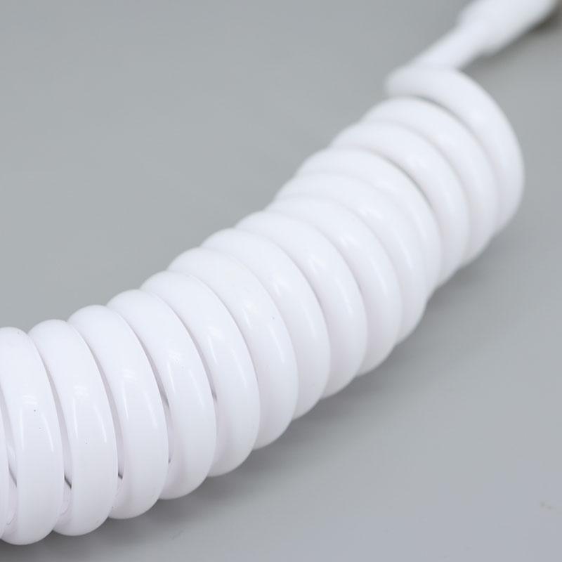 1.5/2/3m Max Flexible White Spring Shower Head Water Hose Tube for Wc Toilet Bidet Sprayer Telephone Line Soft Bathroom Parts