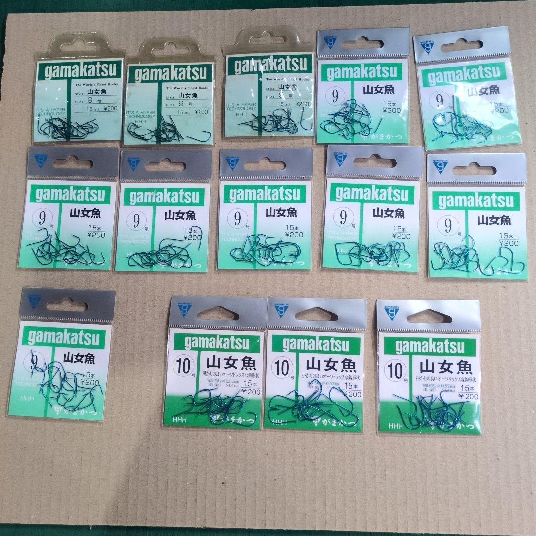 Used gamakatsu Yamame Fish Needle No. 9 11 pack No. 10 3 pack set