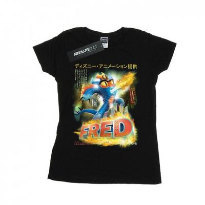 Womens/Ladies Big Hero 6 Fred Anime Poster Cotton T-Shirt