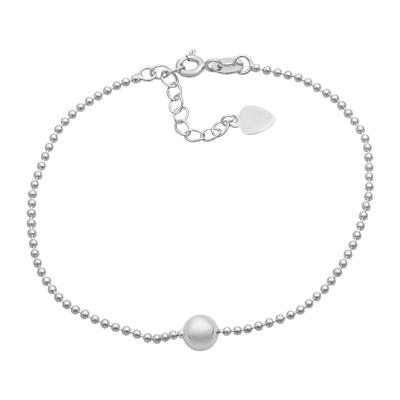 Silver Bracelet Without Stones, Product Weight 1.98 Gr (2183921)