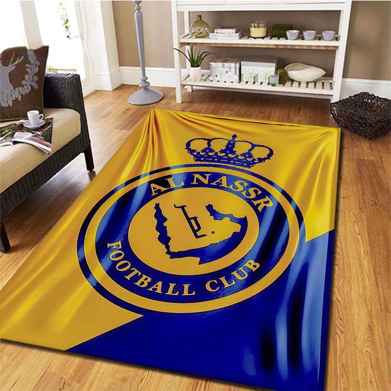 Al-Nassr FC Carpet Rug for Living Room Bedroom Home Sofa Decoration,Kids play Non-slip Floor Mat