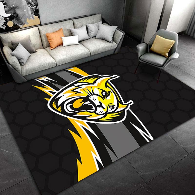 Fierce Tiger Graphic Carpet suitable as a non-slip mat for the living room or bedroom sofa