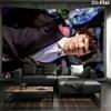 Sherlock Holmes Wall Tapestry, Aesthetic Printed Fabric Blanket, Suitable for Bedroom, Living Room, and Home Decor.