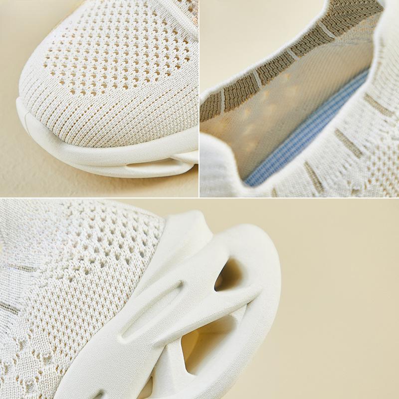 Flying Shoes New Summer Student Sports Shoes Fitness Running Leisure Heightening and Breathable