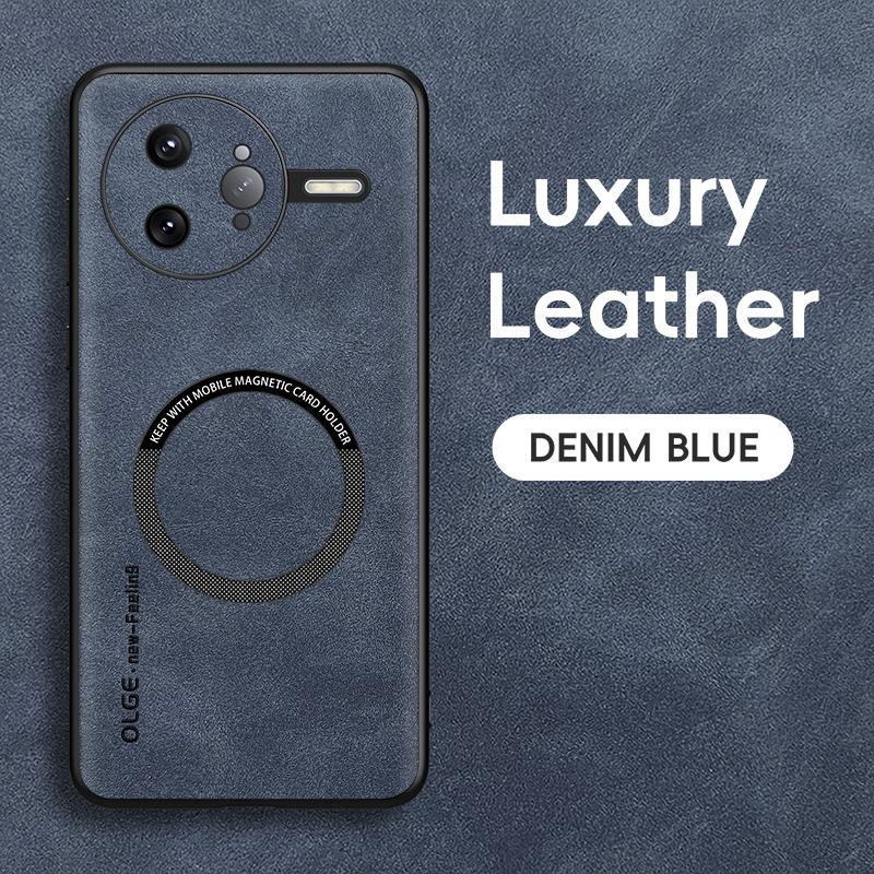 Magnetic Retro Leather Magnetic Soft Case For Xiaomi Poco F7 Ultra PocoF7Ultra 5G Wireless Charging Phone Case Cover