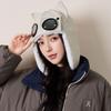 Plush Winter Pilot Hat With Goggles Beanie Cycling Lei Feng Hat Simple Warm Ski Hat Hiking