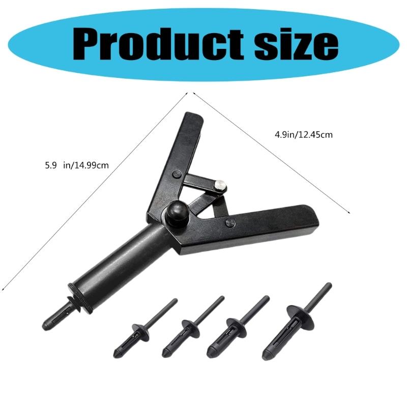 Schnelle Installation Kunststoff-Nietwerkzeug-Set Ergonomischer Griff Verlängerte Lebensdauer 41-teiliges Zubehör für Metall-Holz-Anwendung