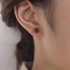 Tichiya S925 Sterling Silver Natural Hetian Jade Nephrite Earrings - Simple, Versatile, and Exquisite New Style