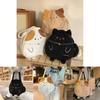 Charming Cartoon Plush Shoulder Bag For Teens Super Lightweight Large Capacity