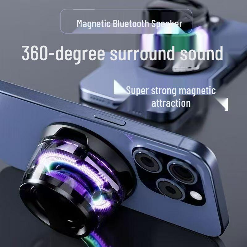 Portable Bluetooth Magnetic Speaker with Subwoofer, Long Battery Life, G200 Cross-border Small Speaker