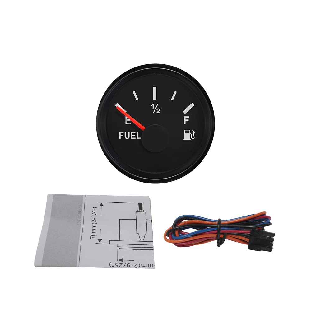 ELING Zaručený palivoměr, Měřič paliva, 0-190ohm, 52mm, 9-32V, Podsvícený