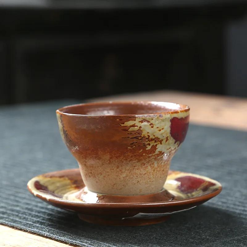 Cești de cafea din ceramică retro Set cești și farfurioare creative Cești de cafea cu latte Cești din ceramică Cești de ceai de după-amiază Cești de lapte pentru micul dejun