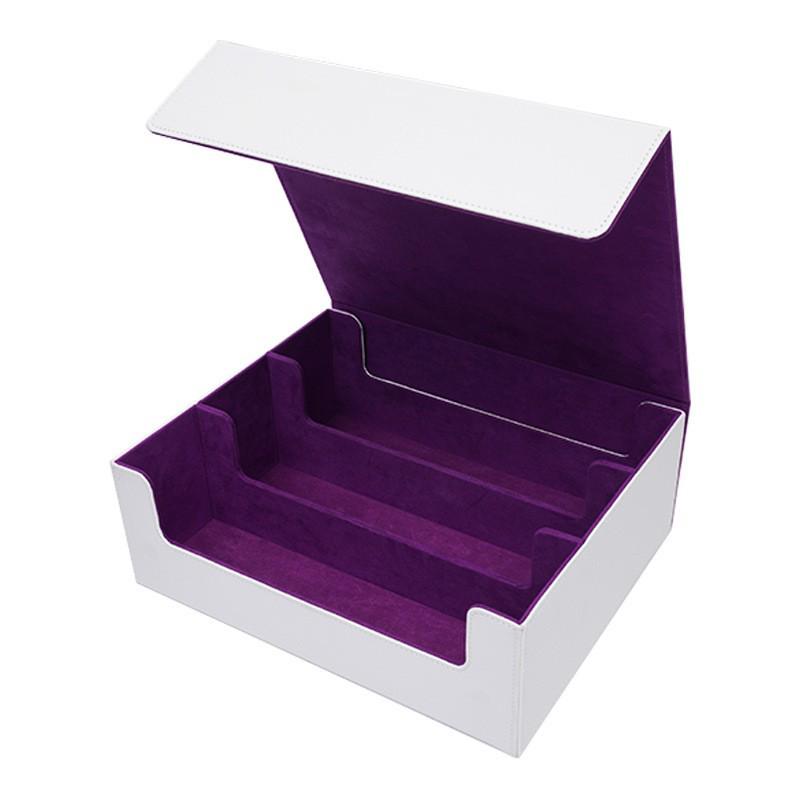 Třířadá velkokapacitní kožená pouzdro na karty s diamantovým vzorem pro karty Pokemon & Three Kingdoms Kill