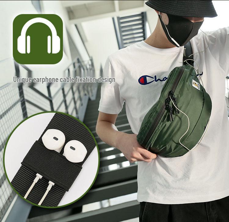 P.Travel Ultra-Light Waterproof Chest Bag - Large Capacity, Fashionable & Thin for Outdoor Spring Outings