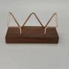 Solid Wood Desktop Business Card Display Stand Memo Holder Storage Box Beech Wood Card Organizer For Office