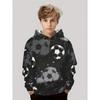 Boys' 3D Soccer Ball Harajuku Print Hoodie Casual Polyester Long Sleeve Fashion Sports Pullover Active Sweatshirt for Running