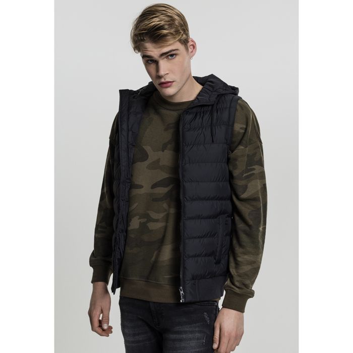 Veste - URBAN CLASSICS - Bubble Hooded - Noir - Mixte - Adulte