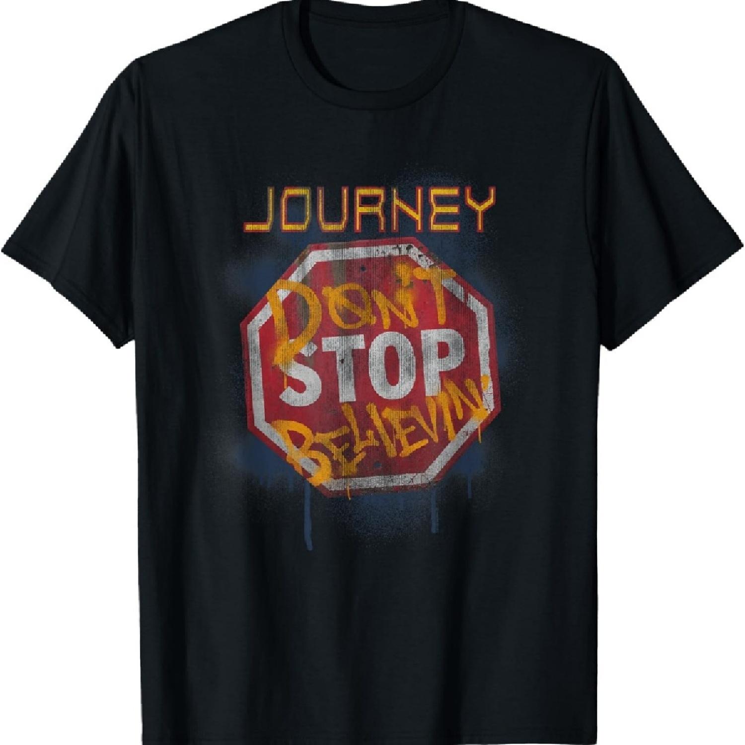 

Journey Don t Stop Believin Graffiti Stop Sign T-Shirt XXXXXL чорний