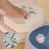 4 in 1 Multipurpose Efficient Punching Ergonomic ABS Hole Punch Scrapbooking Edge Decorator for Travel Compacts Size
