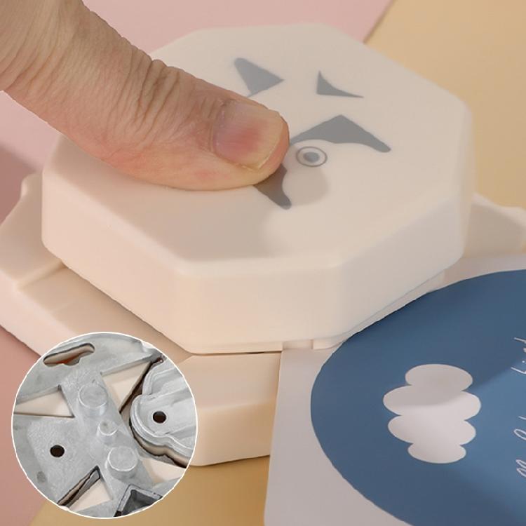 4 in 1 Multipurpose Efficient Punching Ergonomic ABS Hole Punch Scrapbooking Edge Decorator for Travel Compacts Size