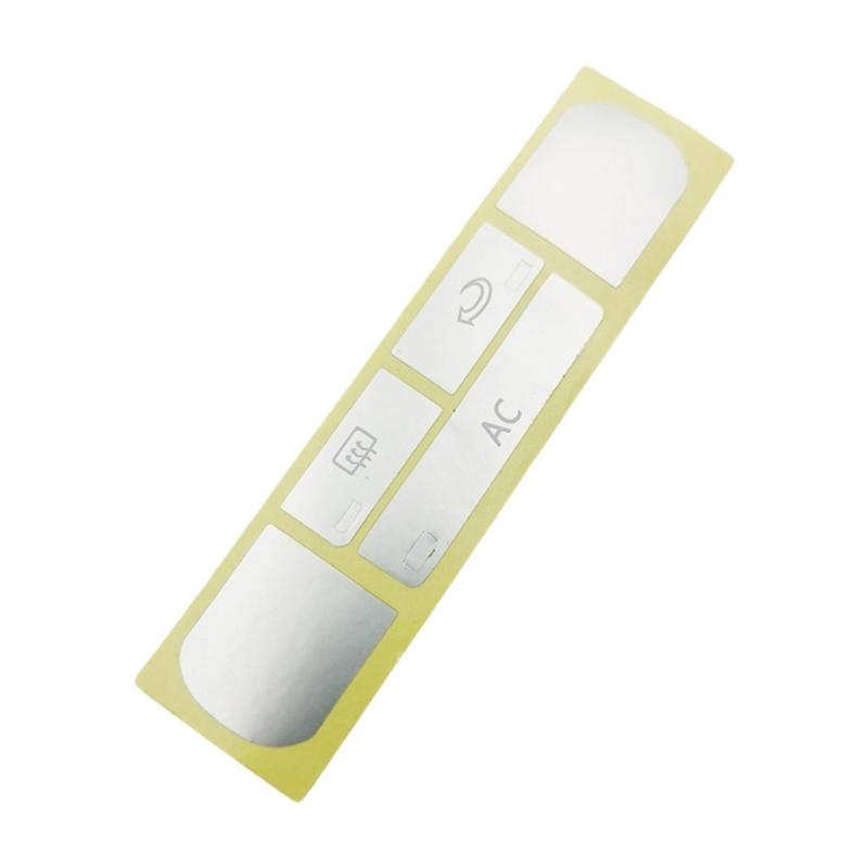 

Air Conditioner Climate Control Button Repair Stickers Decal Black And Silver Option Precise Cut Quick Application