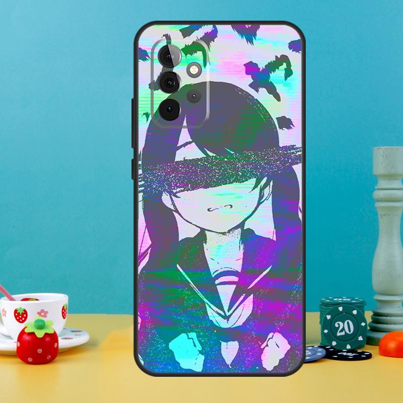 Sad Anime Aesthetic Senpai Case For Samsung Galaxy A15 A16 A05 A26 A36 A56 A52 A53 A33 A13 A34 A54 A14 A35 A55 A22 A32
