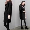 2025 Autumn/Winter Purple Wool Lantern Sleeve Mid-Length Women's Coat
