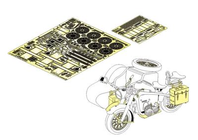 Voyager Model 1/35 WWII German Zündapp KS600 Upgrade Set (for Tamiya 35384) Plastic Model Parts PE351309 (Combat Vehicle)