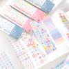 32Pcs Multi Material Scrapbooking Stickers Diary Collage Colored Marks Sticker Journal Supplies