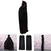 High-quality Halloween Cloak Cosplay Vampire Witch Wizard Robe Party Adult Children Black Cloak Cape
