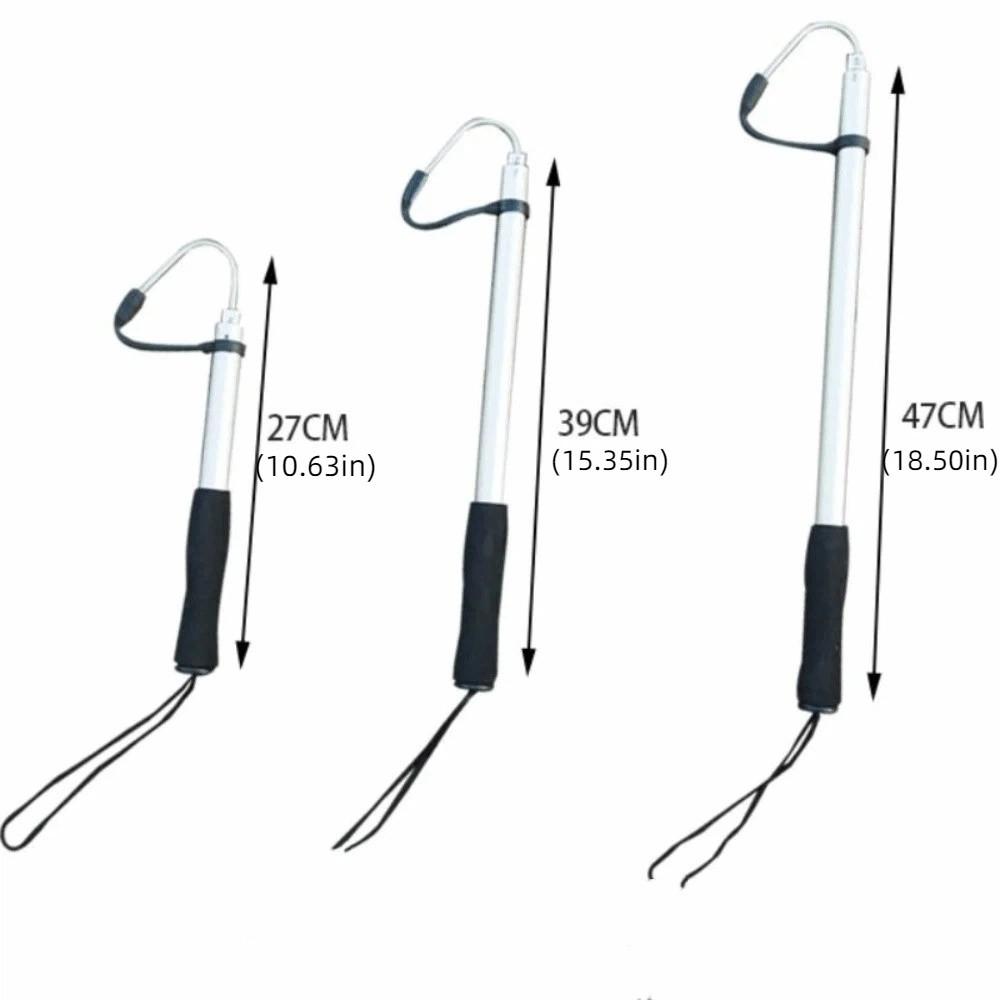 Stainless Steel Hook Fish Grippers Aluminum Zinc Zinc Alloy Pole Fishing Hook Pole  Sea Fishing