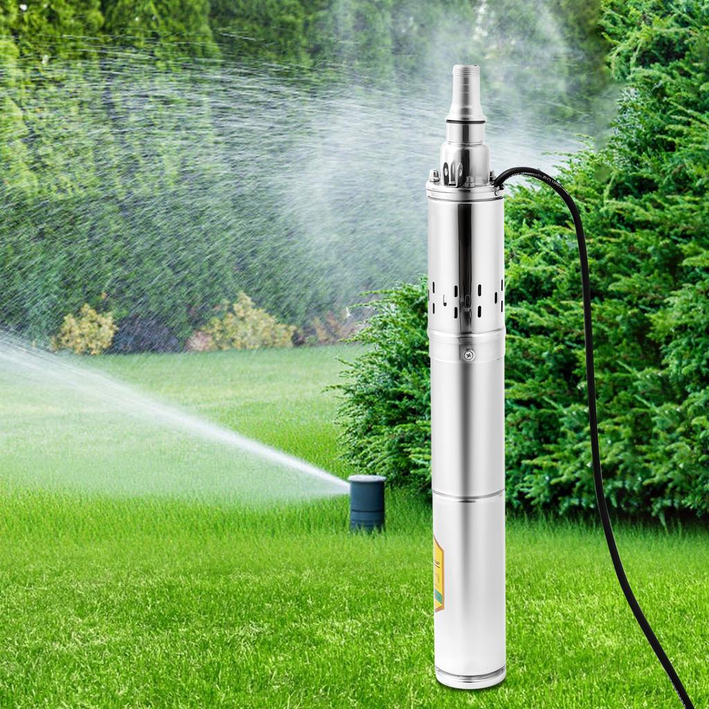 24V 370W Water Pump, Deep Well Submersible Pump with DC Pure Copper Motor 2850RPM for Irrigation, landscaping and Water Supply