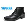 Fashion Men Chelsea Boots Handmade High Top Leather Shoes Autumn Winter Male Ankle Boots Classic Business Casual Men Short Boots