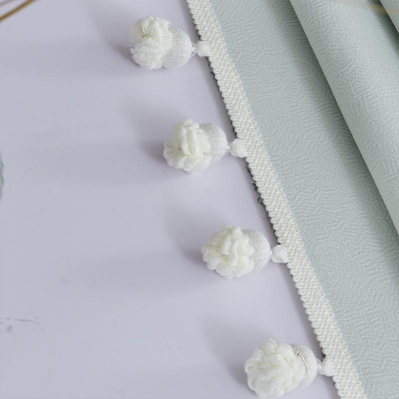 1/2/3M Tassel Fringe Lace Trim Ribbon Sofa Curtain Tablecloth Diy Decorative Pom Pom Ball Fringe Lace Edging Upholstery Crafts