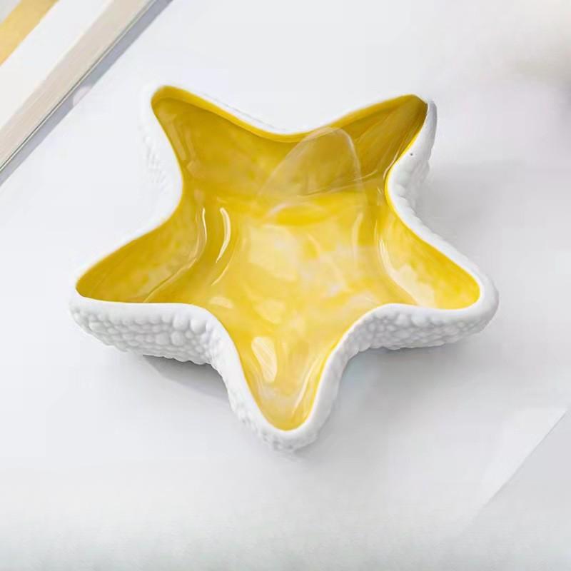 Creative and Personalized Hydroponic Flower Pots Ashtrays Anti Fly and Anti Wind Dust Home Starfish Ins Ceramic Ornaments