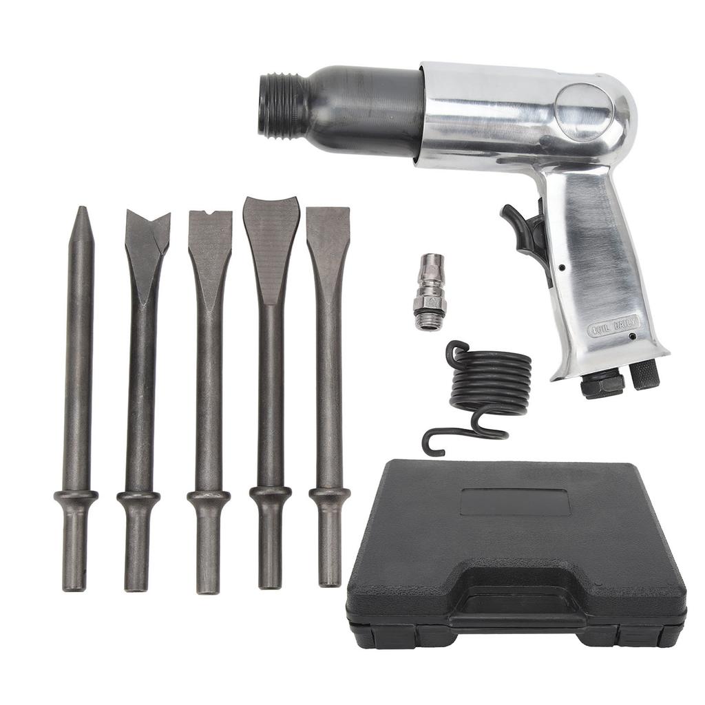 Air Hammer Kit Heavy Duty Pneumatic Chisel Drill Tool Power Hammer for Car Repair Brake Pad Rust Removal Air Chisel Drill Tool