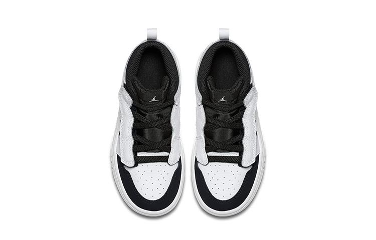 Kids' Sneakers Air Jordan 1 Mid ALT TD 'White Black'